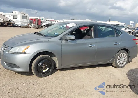 2014 Nissan Sentra Fe+ S/Fe+ Sv/S/Sl/Sr/Sv z USA, uszkodzony, nr VIN 3N1AB7AP3EL641403
